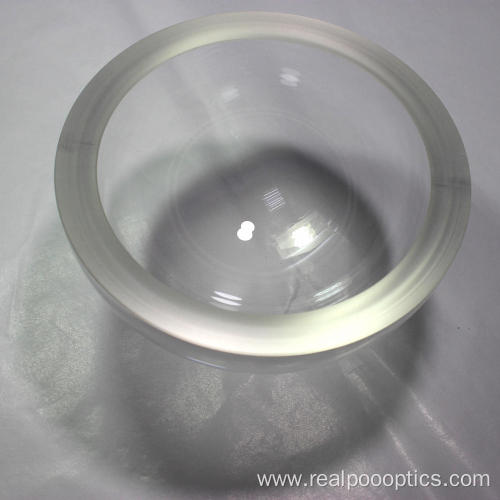 Optical H-K9L glass dome in meteorology applications
